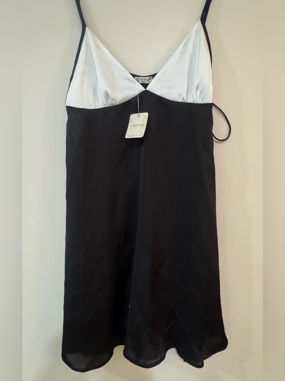 Free People Two-Tone nightie in Black & White